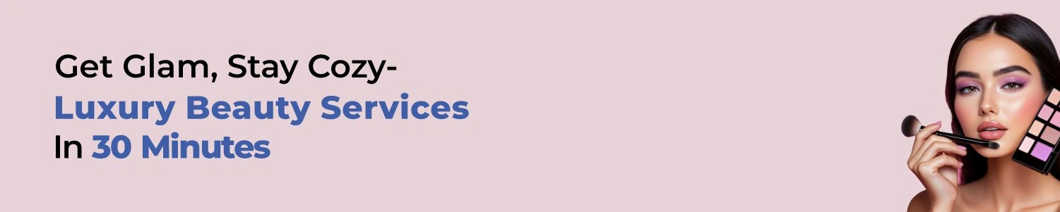 Beauty services banner for mobile