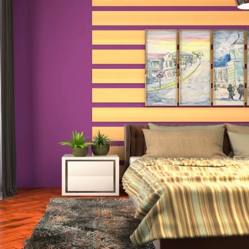 2 bedrooms painting