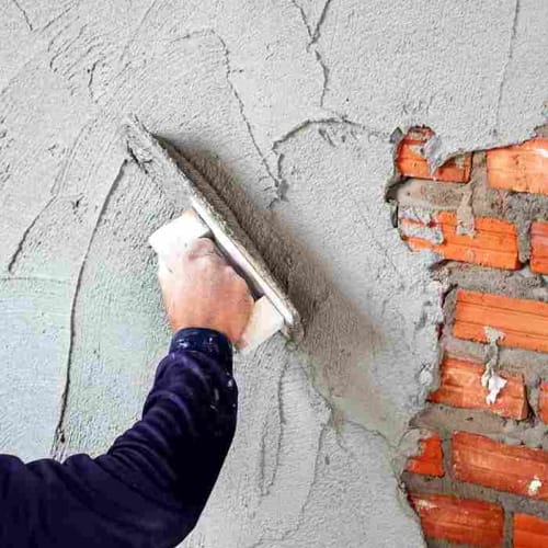 Plastering and cement work