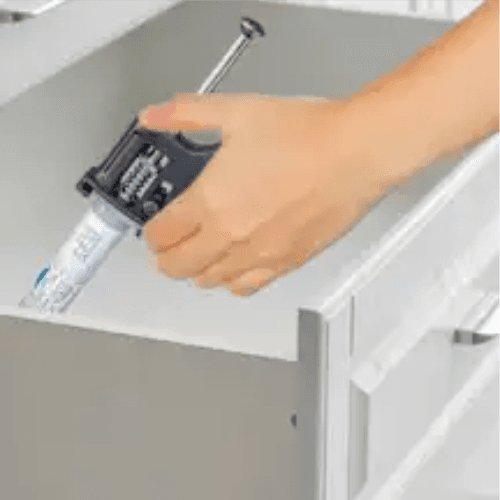 Kitchen & bathroom with utensil removal