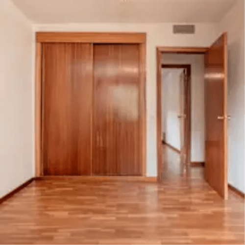 Unfurnished bedroom cleaning