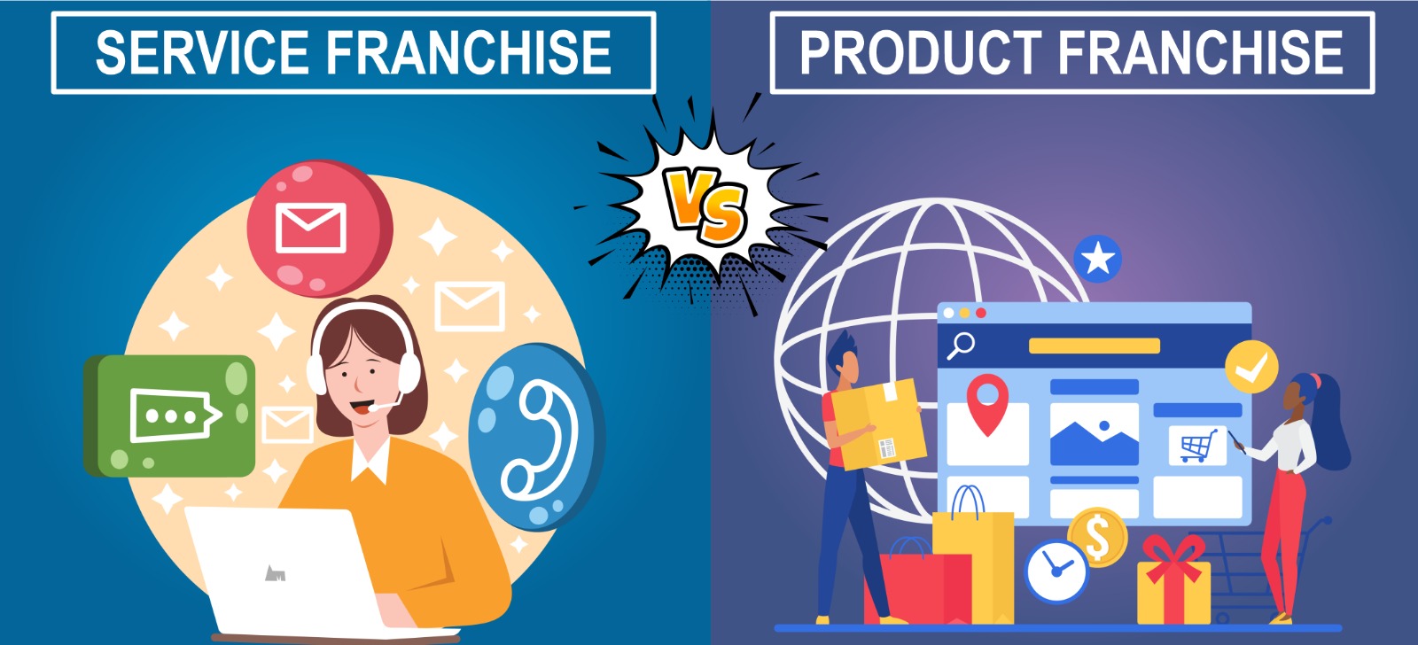 Service Franchise vs. Product Franchise: Which One is Right for You?